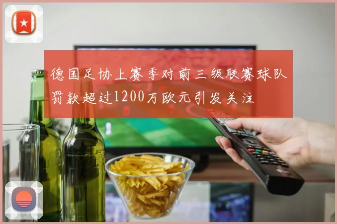 德国足协上赛季对前三级联赛球队罚款超过1200万欧元引发关注